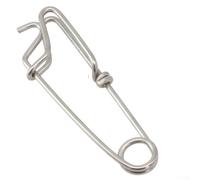 Clip da pesca con palangari resistenti con perno girevole per un efficace bloccaggio delle esche vive, ideale per tonno e squali (B 35 x 125 mm)