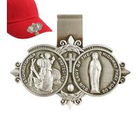 Clip decorativa per auto con San Cristoforo, accessorio da viaggio per auto, con San Cristoforo, protezione parasole per auto, regalo per conducenti, padre, fidanzato, marito