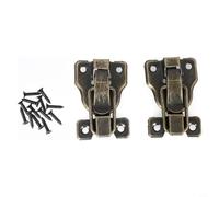Clip decorativa per cassettiera, migliora il fascino retrò dei tuoi mobili, adatta per scatole di gioielli, baule e custodie (bronzo)