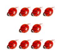 Clip decorative punteggiate con nero per capelli, rosso | Look decorativo incentrato sui giovani, dettagli in resina, 10 clip abbinate per decorare e organizzare i capelli di tutti i