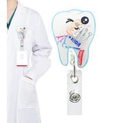 Clip del badge titolare, supporto per il portachiavi ID, organizzatore di ganci a scomparsa, accessorio per il posto di lavoro del personale, scuola, conferenza, infermiera, medico, chirurgo, o