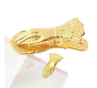 Clip del libro manuale di Lady - Clip per notebook in metallo oro, segnalibri decorativi | Brampa per il diario spazzatura 3D per studenti, quaderni accessori, pianificatori, materiali di lettura, uff