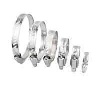 clip del tubo di trasmissione a vite, Fascetta stringitubo regolabile for azionamento regolabile con vite senza fine in acciaio inossidabile 304 da 5 pezzi(141-165mm)