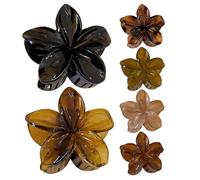 Clip di artigli floreali per capelli sottili - 6x clip in stile retrò francese | Copricapo decorativo panino donne abiti eleganti, ornamento alla moda acconciature styling quotidiano fest