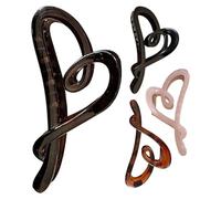 Clip Di Artiglio A Cuore - Elegante Clip Per Capelli Opaci | Mascella Di Tenuta Forte Antiscivolo, 12x5x5cm/4,72x1,97x1,97 Pollici | Design Elegante A Forma Di Amore Con Presa Confortevole |