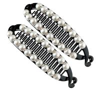 Clip di banana Capelli spessi, clip di banana per capelli sottili | Doppi clips clips clincher cuccioli Barrette,2x barretta non slip, per lo stile classico per una pettina sottile e sottile