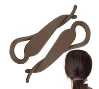 Clip di banane per capelli - Lock Elegant, Denti larghi | 2 eleganti clip flessibili aggiornate per capelli lunghi. Il dispositivo di fissaggio mantiene la chiusura per l'uso quotidiano. strumento