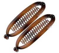 Clip di banane per capelli sottili, clip per capelli di banana per donne - Clip a doppio capelli Calta della coda di cavallo Barrette - 2x barretta non slip, per lo stile classico per una pettina sott