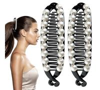 Clip di banane per capelli sottili, clip per capelli di banana per donne | Doppia banana clip barrettes arther clincher Combs | 2x barretta non slip, per lo stile classico per una pettina sottile e so