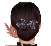 Clip di capelli del fiore, coda di balena fiore Deft Bigodino capelli Maker, oceano capelli blu Hairpin clip, la Bun L4j4