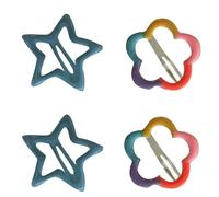 Clip di capelli del fiore della ragazza per l'usura casuale cinque punte Stella Hairpin Capelli Barrettes Side Pin Per Le Donne Estetica Clip di Capelli