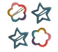 Clip di capelli del fiore della ragazza per l'usura casuale cinque punte Stella Hairpin Capelli Barrettes Side Pin Per Le Donne Estetica Clip di Capelli