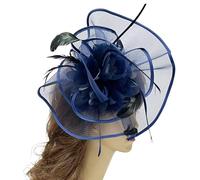 Clip di capelli della ragazza degli anni '20 con fiore e pizzo decorativo Fascinator Clip di capelli medievale clip di capelli per scattare foto per la donna