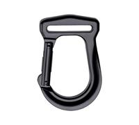 Clip di Carabiner - Gancio da campeggio da 3,27 pollici per ingranaggi escursionistici, viaggi di zaino con alta resistenza e strumento in lega per piccoli strumenti, zinco nero, uso portatile, scopo