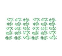 Clip di carta a forma di umano carine Multipury Office School Supplies per l'organizzazione dei file degli uffici per la casa 30pcs Green Metal Paperclips