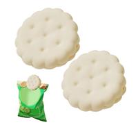 Clip di chiusura per sacchetti, confezione da 2 clip per sacchetti di snack, a forma di biscotto, strumento da cucina, per la conservazione degli alimenti, per adulti e bambini, per casa, interni ed