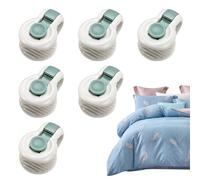 Clip di conferma Quiltclips - 6 clip di consolazione trapuntate per mantenere le clip di bloccaggio sicure con coperte, morsetti di declino per la biancheria da letto e prevenire