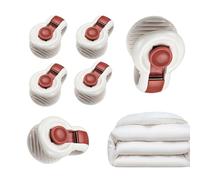 Clip di conferma Quiltclips - 6 clip di consolazione trapuntate per mantenere le clip di bloccaggio sicure con coperte, morsetti di declino per la biancheria da letto e prevenire