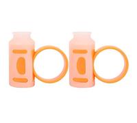 Clip di controllo della batteria | Driver per dito stabile per batteristi | Strumento ausiliario girevole per principianti/professionisti | ABS + silicone, design ergonomico (White Orange)