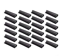 Clip di copertura invernale per piscine da parete in acciaio, fissaggio robusto, antivento, facile da montare, due misure, 12 cm, 8 cm, nero, 24 pezzi, resistente alle intemperie, tenuta sicura, per