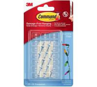 Clip Di Decorazione Appese Senza Danni x20 Ganci Trasparenti E Pannelli Adesivi