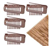 Clip di estensione per capelli | Clip per parrucca | Piccole clip a scatto in metallo per parrucche, clip per extension per capelli da donna