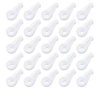 Clip di fissaggio in plastica per vetro, clip di fissaggio per specchi, per pannelli da 4-5 mm, accessori per casa, bagno, camera da letto (bianco, 25 per confezione)