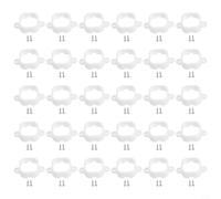 Clip di fissaggio per luci da esterno H706, in plastica PETG ad alta resistenza, supporto resistente alle intemperie, con montaggio a vite, per stabilità in caso di pioggia e vento, 60 x 39 x 19 mm