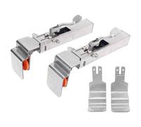 Clip di fissaggio regolabili per cassetti, 2 morsetti per l'installazione di armadietti in acciaio rinforzato, spessore 2 mm per un montaggio sicuro di cassetti/pannelli/mobili, senza attrezzi