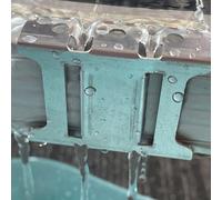 Clip di guida dell'acqua in lega di alluminio per telai di moduli fotovoltaici da 30 a 40 mm per facilitare la pulizia dell'acqua piovana e migliorare le prestazioni del pannello solare (30 mm)