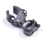 Clip di montaggio per torcia da ciclismo, staffa di supporto per luce in lega di alluminio per manubrio della bicicletta, regolabile a 90 gradi, misura 20-35 mm, nero