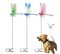 Clip di padiglioni di libellula falsa - Clip di cappelli da liberfalla realistica | 3 pezzi Clip a canna da libertà finta interno e esterno per Outdoors Dragonfly Dragonfly Arte e mestieri decorativi
