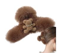 Clip di peluche fuzzy, grande design in peluche, orso riutilizzabile