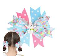 Clip di prua per donne, per bambini - Accessori per clip per capelli per capelli | Carino a nastro con coniglietto carino, barrette di moda per adolescenti per bambini per bambini