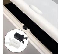 Clip di ricambio per coperchi touch bidoni della spazzatura autobloccanti in plastica, 10 o 20 pezzi (nero, 20 pezzi)