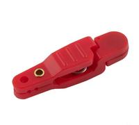 Clip di rilascio a scatto per rilascio controllato della lenza con componenti in acciaio inossidabile e corpo in plastica per resistenza (rosso)