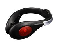 Clip di sicurezza a LED per corsa, ciclismo, sport all'aria aperta, impermeabile, ricaricabile, spia con indicatore di carica, striscia luminosa in TPU, disponibile in verde, rosso, blu (rosso)