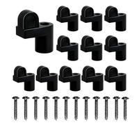 Clip di sicurezza per finestre, hardware di fissaggio da 3/8 pollici, 12 pezzi, di sicurezza per finestre - per casa colonica, soggiorno, camera da, cassetta degli attrezzi, garage