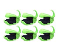 Clip di supporto per bastone, 6 pezzi, supporto per canna riutilizzabile, accessorio portatile di dimensioni compatte, attrezzatura da pesca in materiale resistente, antiscivolo con facile attacco