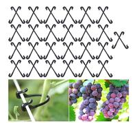 Clip di supporto per piante, 50 pezzi, resistenti alle intemperie, clip di supporto per traliccio per uva, , drago, frutta, rosa, all'aperto, vigneto, frutteto, serra