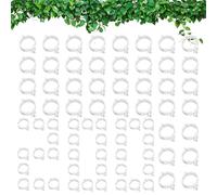 Clip di supporto per piante, clip per piante - 200 pezzi di supporto per clip a vite piccole per giardino, clip di fissaggio per ortaggi, clip riutilizzabili per steli di piante, clip