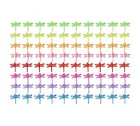 Clip di supporto per piante per fiori rampicanti, clip da giardino in plastica di lunga durata, fascette di fissaggio riutilizzabili, 100 pezzi bianchi o 80/70 colori misti (8 colori)