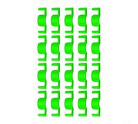 Clip di supporto per piante riutilizzabili compatibili con le comuni infrastrutture da giardino, tra cui reti a rete metallica e telai per tubi in PVC (verde, 20 pezzi)