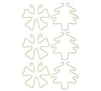 Clip Di Supporto Per Piante - Supporto Per Stelo Per Interni In Metallo Da 6 Pezzi | Suporto Per Stelo Di Fiori Riutilizzabile Antiruggine Per La Crescita Dei Fiori Di Monstera Pothos In Vaso, Casa,