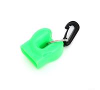Clip di supporto per regolatore, a forma di polipo, con bocchino standard del secondo stadio per attaccare e proteggere le apparecchiature di backup da sabbia e sporco (verde)