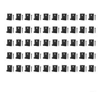 Clip distanziali per pedana, 50 pezzi, con 50 viti | Include 50 clip e 50 viti, kit completo, facile installazione, scanalatura da 8 mm, presa sicura