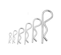 Clip divisa a forma di onda con coppiglia a molla in acciaio inossidabile 304 da 100 pezzi for auto Per Auto, Rimorchi E Attrezzature Agricole(7x150mm)