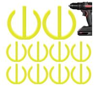 Clip E Anello Di Ritenuta Per Chiave A 10 Pezzi Utensile Antiscivolo Da | Clip Ferma per Attacco Chiave 12,7 mm Per Meccanici Auto, Tecnici, Manutenzione Macchinari e Cantiere Edile Giallo