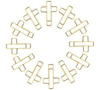 Clip e fermacarta,100 pezzi Pinze metalliche dorate portatili | Graffette a forma di per lo studio, per tavolo da ufficio, camera da e casa interna