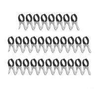 Clip efficienti per copertura piscina, 6 pezzi/30 pezzi, in acciaio inox, per proteggere le coperture della piscina contro i forti venti (30 pezzi, nero)